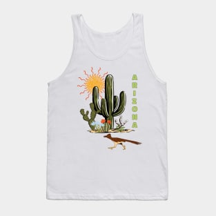 Arizona Roadrunner Desert Cactus Tank Top